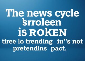 The news cycle is broken and I'm tired of pretending it's not.